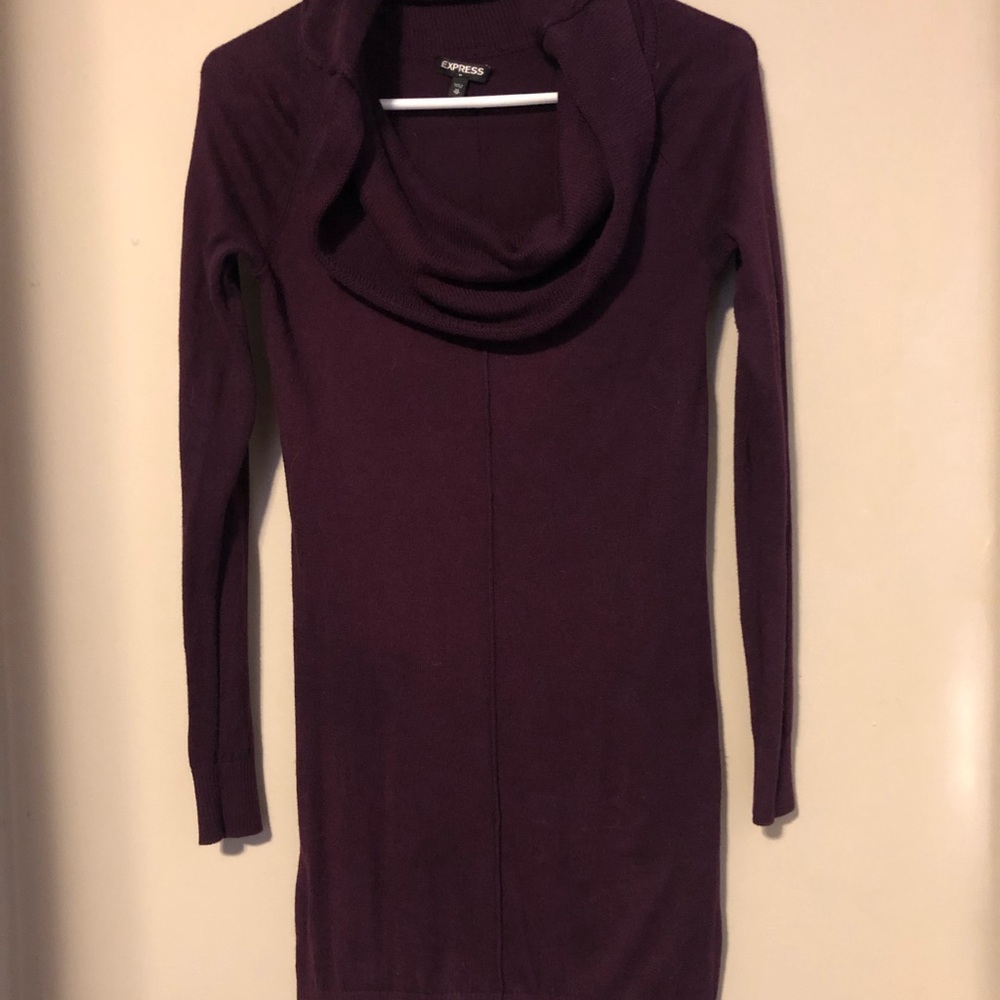 EXPRESS Cowl neck sweater dress